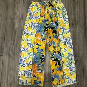 Maaji Multicolor Floral & Lemon Print Pants